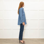 Loro Piana Blue Cotton Chambray Shirt