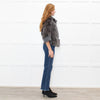 Hockley Grey Rabbit Fur + Knitted Jacket