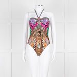 Camilla Multi Colour Animal Print Embellished Swimsuit