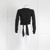 Me + Em Black Jersey Ballerina Top