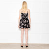 Nadine Merabi Black Velvet Sequin Star Mini Dress