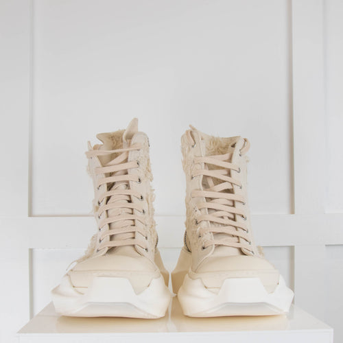 Rick Owens DRKSHDW Distressed Canvas Chunky Trainer