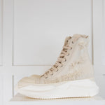 Rick Owens DRKSHDW Distressed Canvas Chunky Trainer