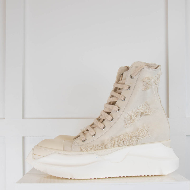 Rick Owens DRKSHDW Distressed Canvas Chunky Trainer
