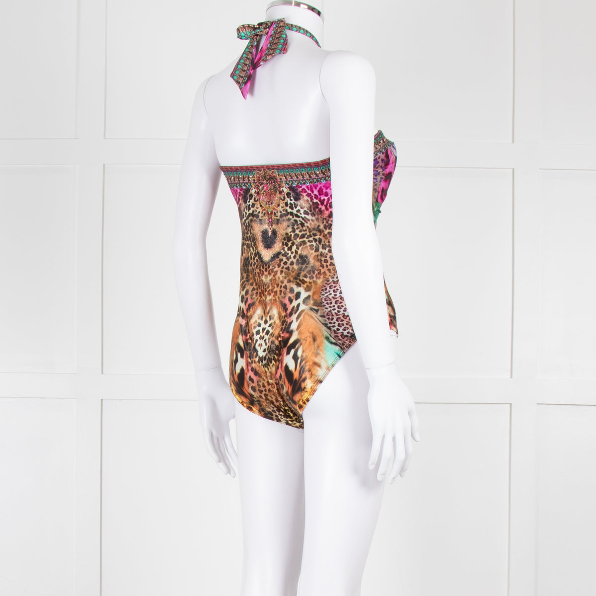 Camilla Multi Colour Animal Print Embellished Swimsuit