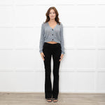 Brunello Cucinelli Blue Sequin Cable Knit Jumper