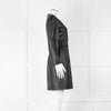 Emporio Armani Black Leather Long Sleeve Dress