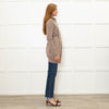 Brunello Cucinelli Brown Cashmere Long Zip Front Cardigan With Belt