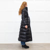 Mackage Black Quilted Belted Long Coat