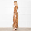 Rat & Boa Leopard Button Front Sheer Dress