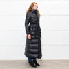 Mackage Black Quilted Belted Long Coat