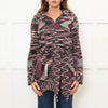 Missoni Pink and Green Cashmere Zip Up Cardigan