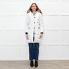 Canada Goose White Fur Hood Puffer Coat