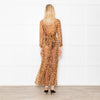 Rat & Boa Leopard Button Front Sheer Dress