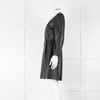 Emporio Armani Black Leather Long Sleeve Dress