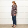 Missoni Pink and Green Cashmere Zip Up Cardigan