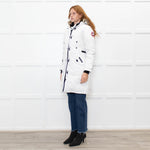 Canada Goose White Fur Hood Puffer Coat