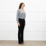 Brunello Cucinelli Blue Sequin Cable Knit Jumper