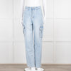 The Frankie Shop Pale Blue Cargo Jeans