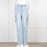 The Frankie Shop Pale Blue Cargo Jeans