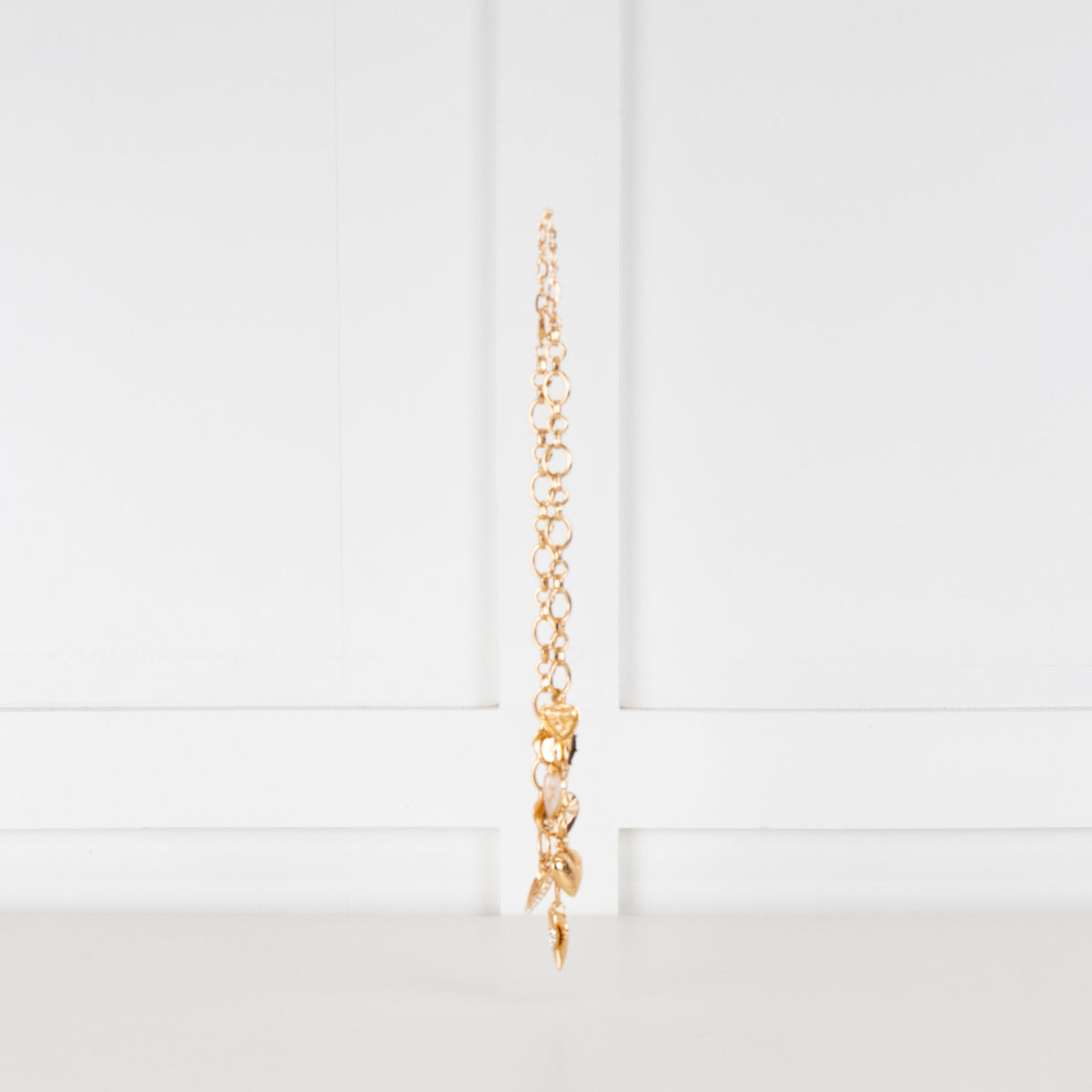 Liv Oliver Chloe Collection Gold Heart Multi Charm Love Necklace