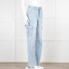 The Frankie Shop Pale Blue Cargo Jeans