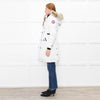 Canada Goose White Fur Hood Puffer Coat