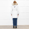 Canada Goose White Fur Hood Puffer Coat