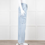 The Frankie Shop Pale Blue Cargo Jeans