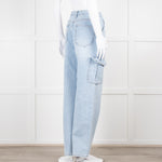 The Frankie Shop Pale Blue Cargo Jeans