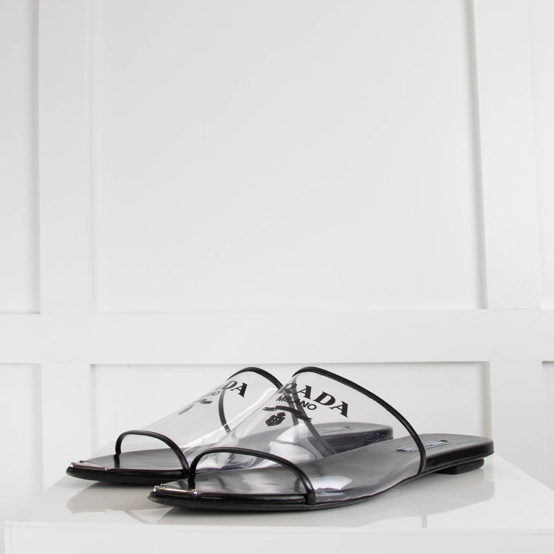 Prada Logo Print Plexiglas Slides