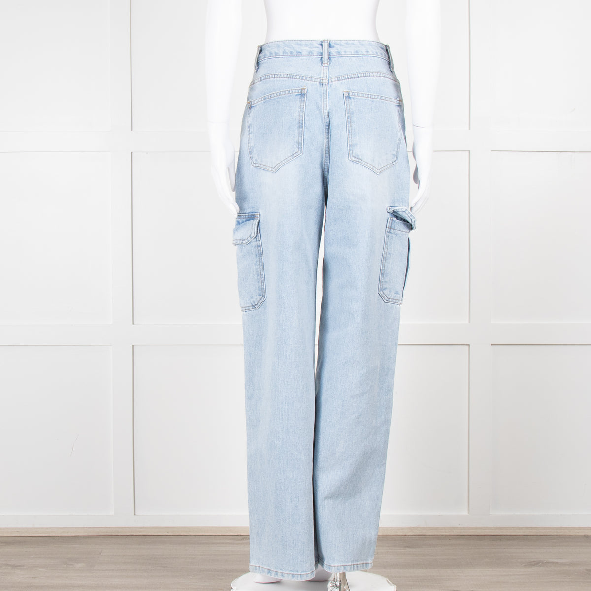 The Frankie Shop Pale Blue Cargo Jeans