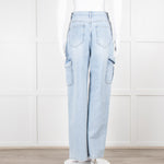 The Frankie Shop Pale Blue Cargo Jeans