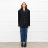 The Frankie Shop Black Oversized Single-Breasted Blazer Jacket
