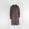 Rino & Pelle Grey Puffer Coat with Faux Fur Collar