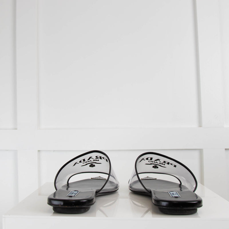Prada Logo Print Plexiglas Slides
