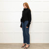 Runholz Black Knitted Frill Edge Cardigan