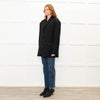 The Frankie Shop Black Oversized Single-Breasted Blazer Jacket