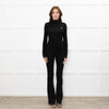 Claudie Pierlot Black Stretch Bulldog Emblem Top