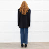 The Frankie Shop Black Oversized Single-Breasted Blazer Jacket