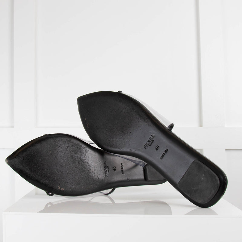Prada Logo Print Plexiglas Slides