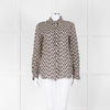 Weekend Max Mara Black and Cream Geometric Cotton Shirt