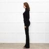 Claudie Pierlot Black Stretch Bulldog Emblem Top
