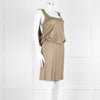 Bottega Veneta Khaki Sleeveless Wrap Dress