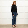 Runholz Black Knitted Frill Edge Cardigan