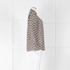 Weekend Max Mara Black and Cream Geometric Cotton Shirt