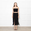 Sandro Black Skirt With Splits