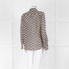 Weekend Max Mara Black and Cream Geometric Cotton Shirt