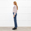 Iro White Red Navy Tweed Edge To Edge Short Jacket