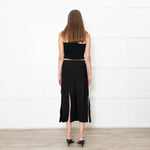 Sandro Black Skirt With Splits